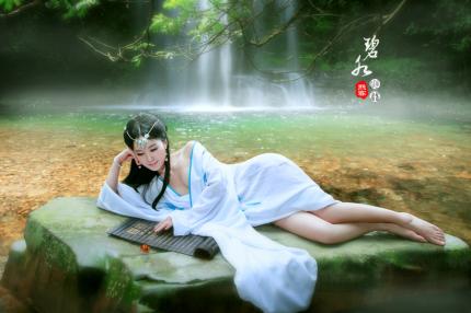 【莲友音画】★清幽水帘◇梦中情人    试验显示情况  1好 32