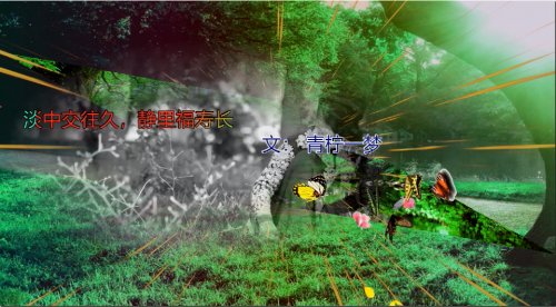 淡中交往久，静里福寿长