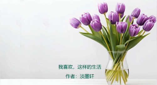 我喜欢，这样的生活