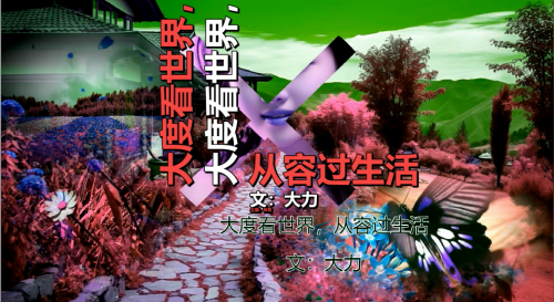 大度看世界，从容过生活